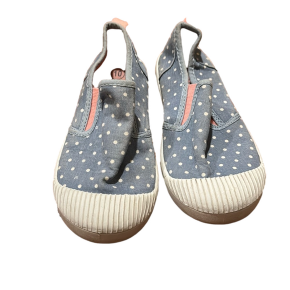 Cat & Jack girls polka dot slip on sneaker size 10 - Picture 1 of 9